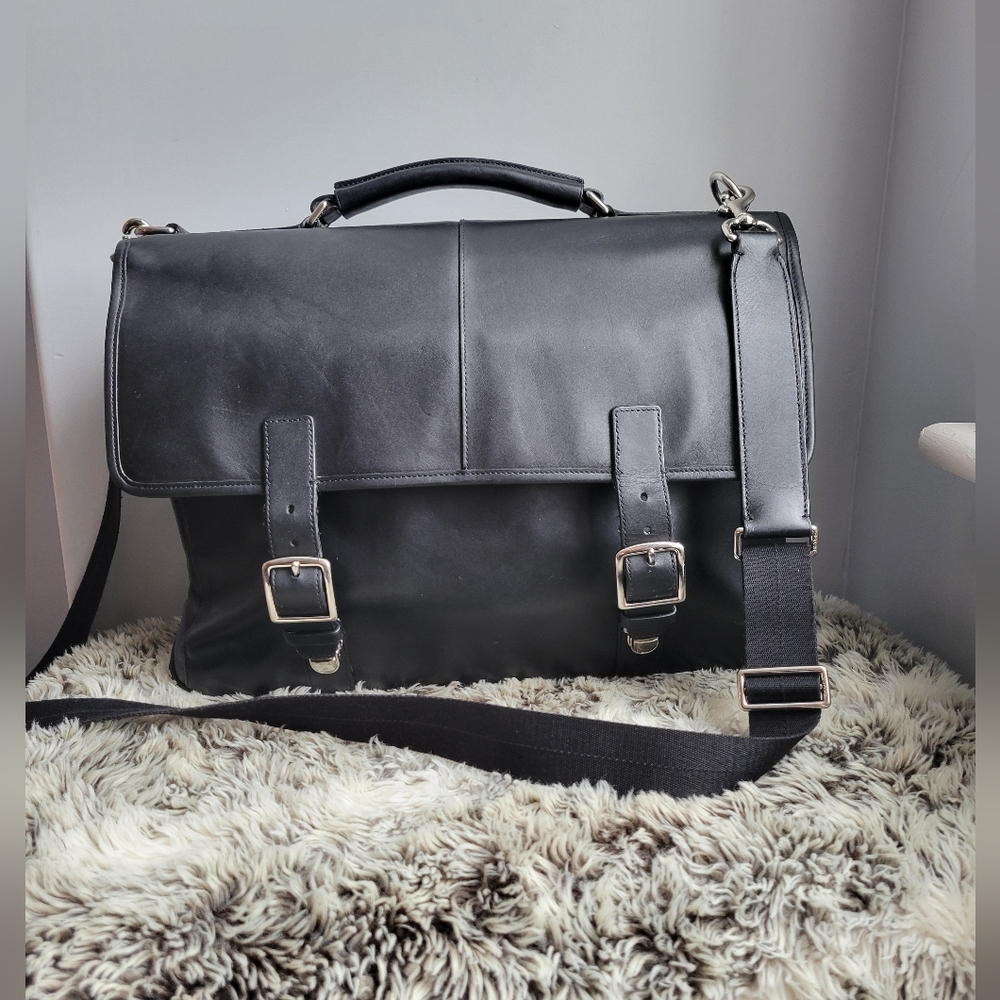 Coach Lexington Flap Business Brief Laptop Bag *Signs Of Wear